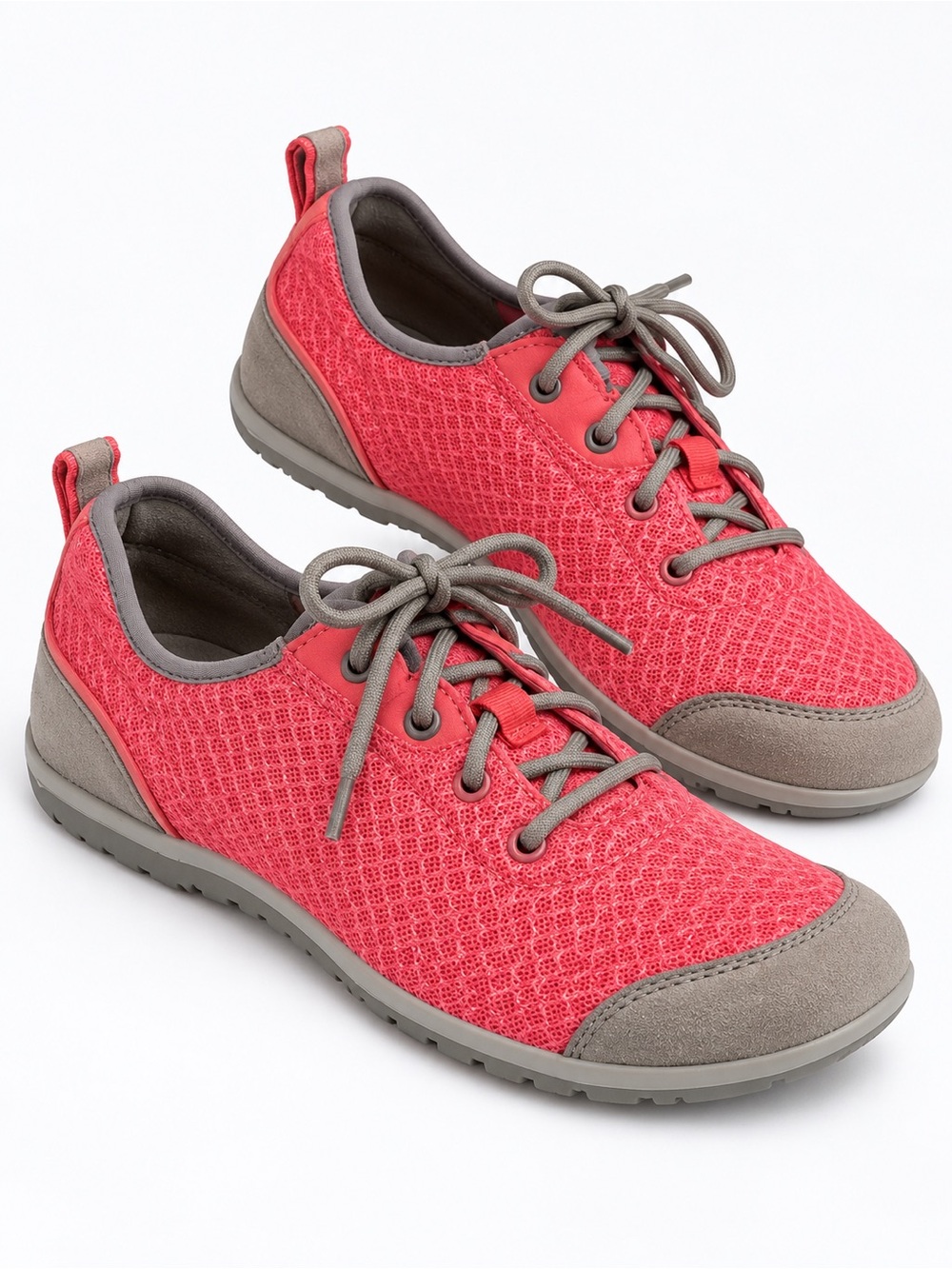 Clarks Women's Ibeeck Lace Walking Shoe Size 10W Pink/Grey
